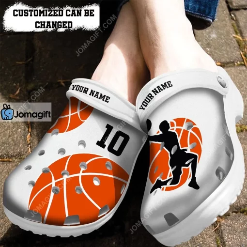 Basketball Player Against Ball Crocs Clog Shoes