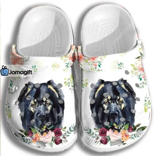 Black Dog Shoes – Flower Clog Gifts For Mother Day