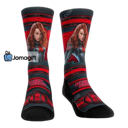Black Widow Hero Pose Socks