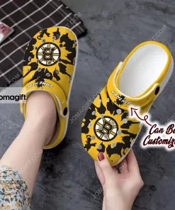 Boston Bruins Color Splash Crocs Clog Shoes 1