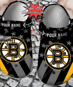 Boston Bruins Star Flag Crocs Clog Shoes 2