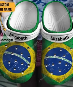 Brazil Flag Crocs Shoes