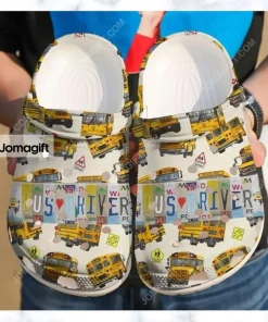 Bus Driver License Plate Crocs Shoes