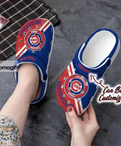 Chicago Cub Baseball Logo Team Crocs Clog Shoes
