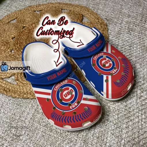 Chicago Cub Baseball Logo Team Crocs Clog Shoes