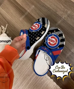 Chicago Cubs American Flag Crocs Clog Shoes 1
