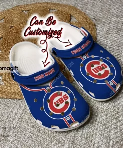 Custom Chicago Cubs Baseball Ripped American Flag Crocs Clog Shoes