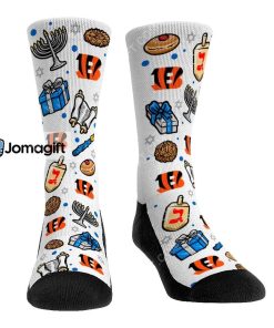Cincinnati Bengals Hanukkah Icons Socks