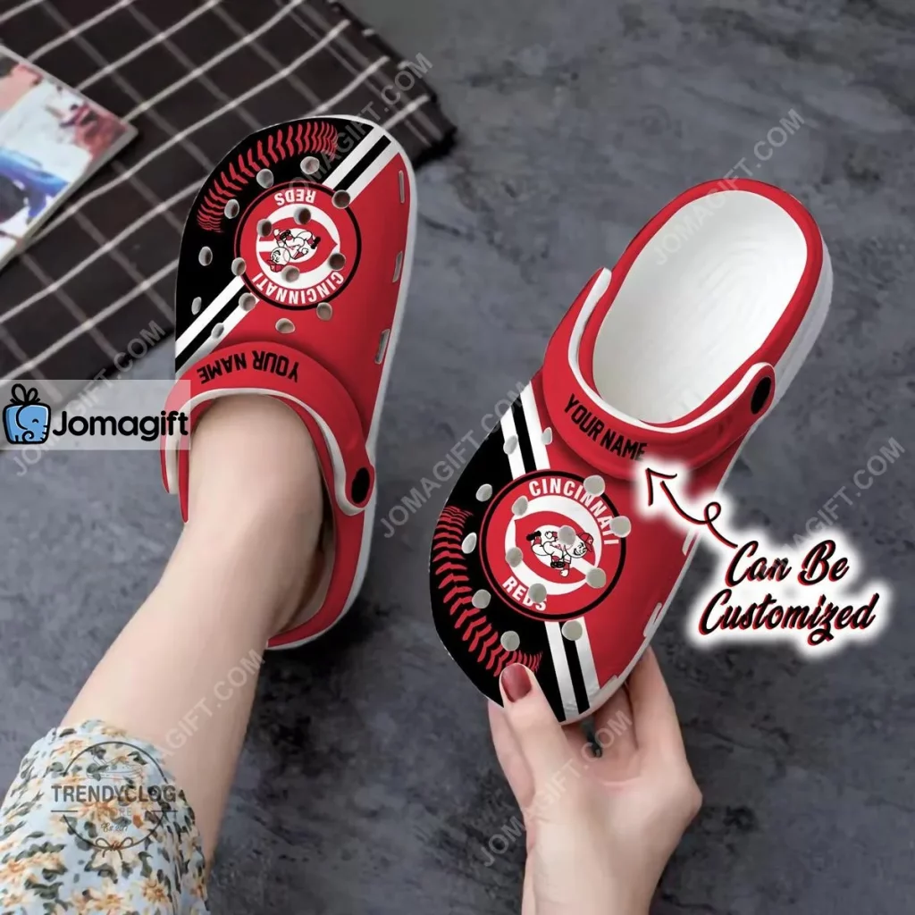 Cincinnati Reds Baseball Logo Team Crocs Clog Shoes 1