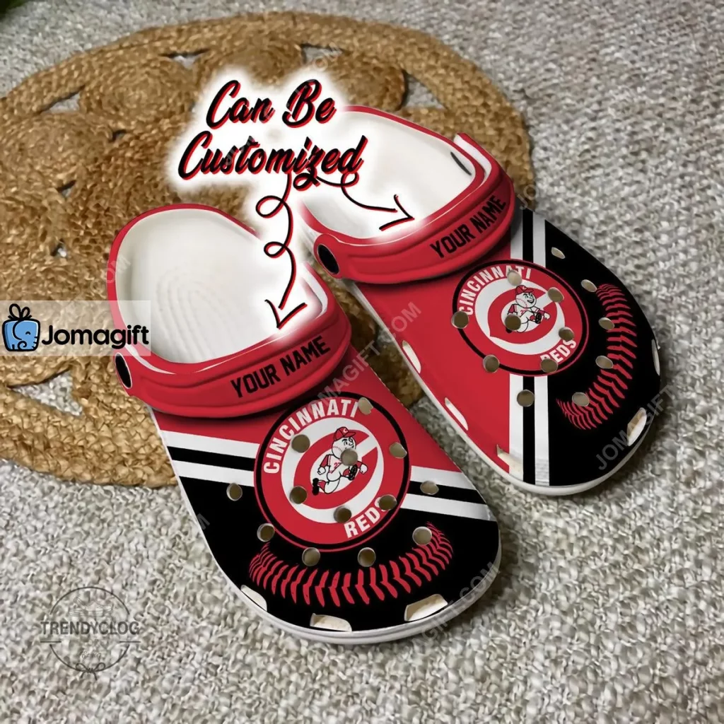 Cincinnati Reds Baseball Logo Team Crocs Clog Shoes 2