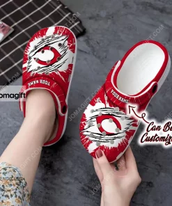 Cincinnati Reds Ripped Claw Crocs Clog Shoes 1