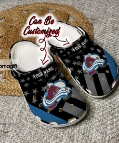 Colorado Avalanche Star Flag Crocs Clog Shoes