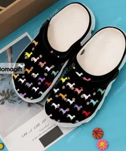 Colorful Dachshund Crocs Shoes