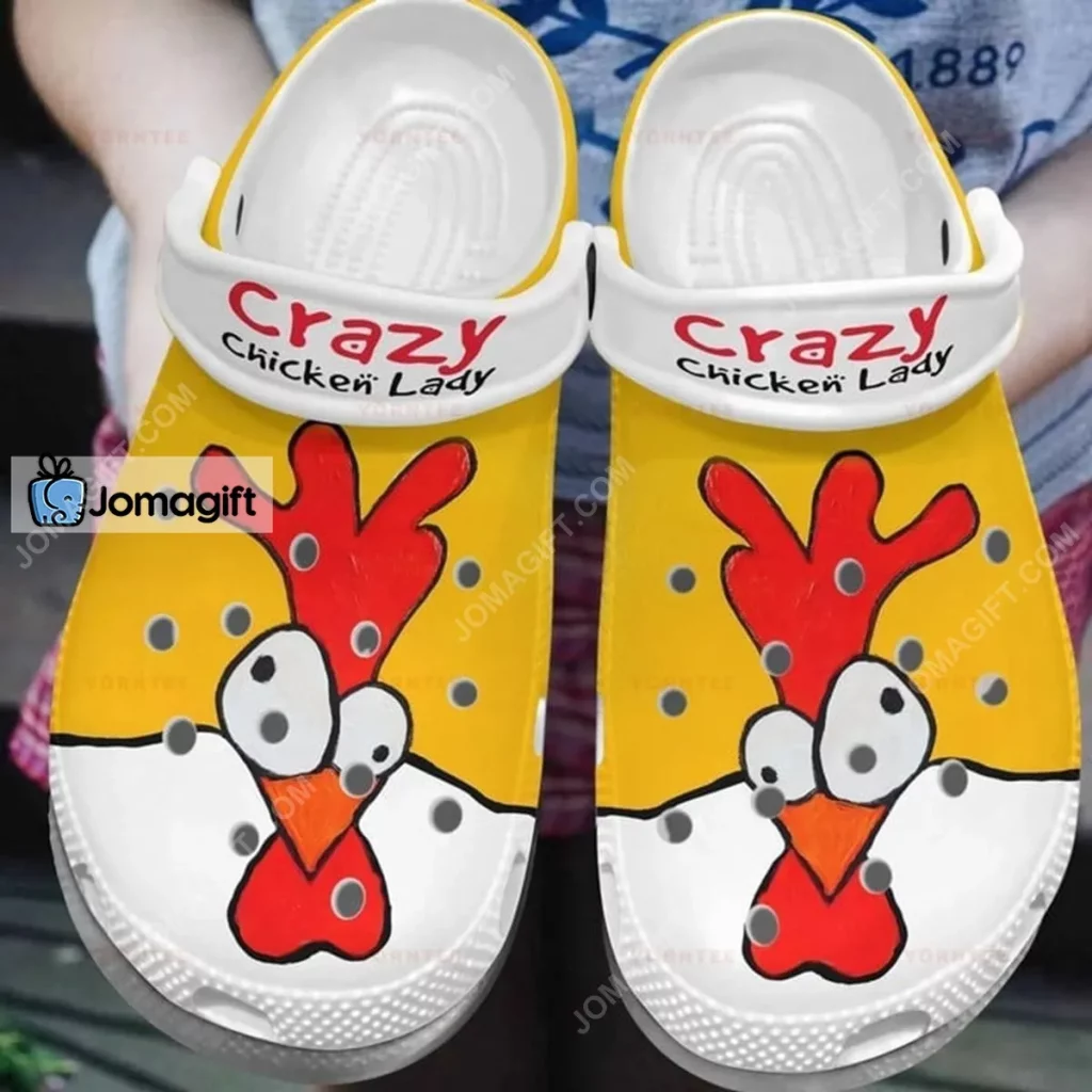 Crazy Chicken Lady Crocs Clogs Shoes - Jomagift