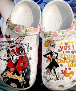 Crazy Chicken Lady Crocs Shoes 1