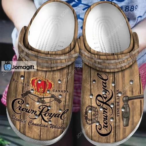 Crowm Royal Blended Canadian Whisky Crocs Shoes