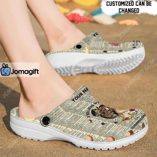 Custom A Well Read Woman Crocs Clog Shoes