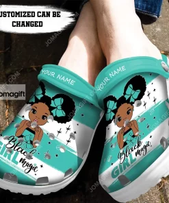 Custom Afro Black Girl Magic Crocs Clog Shoes 1 2