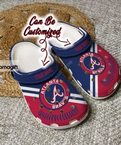 Custom Atlanta Braves Baseball Logo Team Crocs Clog Shoes 2