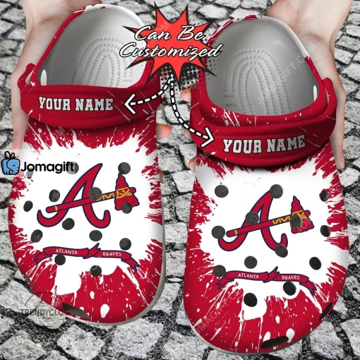 Custom Atlanta Braves Team Crocs Clog Shoes