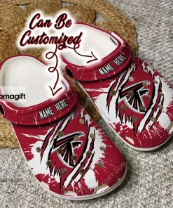 Custom Atlanta Falcons Football Ripped Claw Clog Shoes 2 1