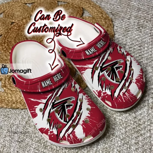 Custom Atlanta Falcons Football Ripped Claw Clog Shoes