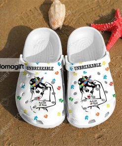 Custom Autism Mom Unbreakable Crocs Clog Shoes