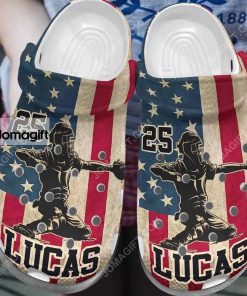 Custom Baseball 4Th Of July Usa Flag Crocs Clog Shoes 2