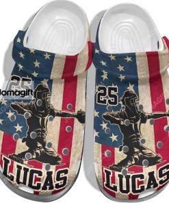 Custom Baseball 4Th Of July Usa Flag Crocs Clog Shoes 3