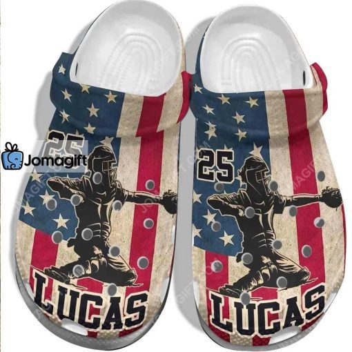 Custom Baseball 4Th Of July Usa Flag Crocs Clog Shoes