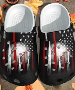 Custom Baseball Bat America Flag 4Th Of July Usa Flag Crocs Clog Shoes 2