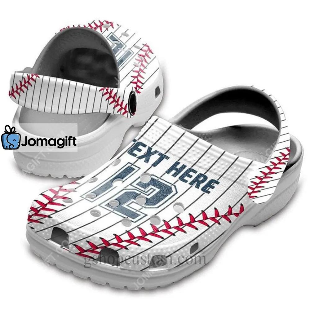Personalized Baseball Crocs with Name and Number