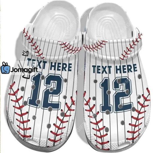 Custom Baseball Uniform Player Crocs Clog Shoes