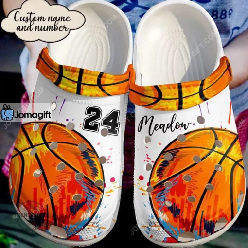 Custom Basketball I Love Crocs Clog Shoes
