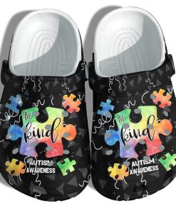 Custom Be Kind Autism Puzzel Crocs Clog Shoes