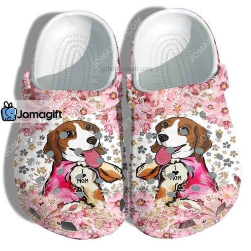 Custom Beagle Dog Tattoo Love Mom Crocs Shoes