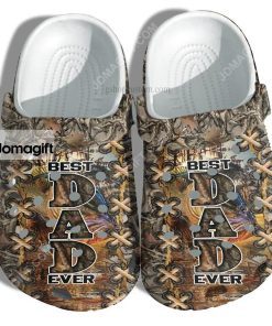 Custom Best Dad Ever Fishing Camouflage Crocs Clog Shoes 1