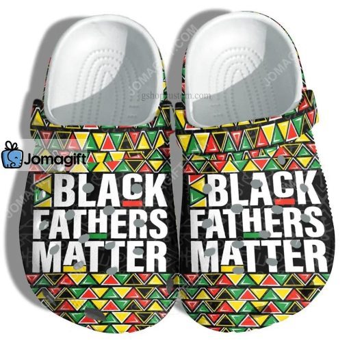 Custom Black Fathers Matter Africa Style Croc Clog Shoes