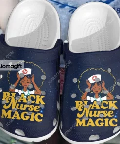 Custom Black Nurse Magic Little Nurse Outdoor  Crocs Shoel