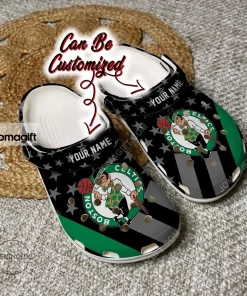 Custom Boston Celtics Star Flag Crocs Clog Shoes 1