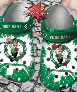 Custom Boston Celtics Team Crocs Clog Shoes 2