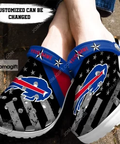 Custom Buffalo Bills American Flag Crocs Clog Shoes 2