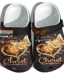Custom Butterfly Faith Jesus Christ Crocs Clog Shoes