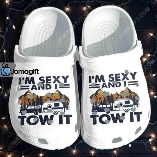Custom Camping Bus – Sexy And Tow It Crocs Clog Shoes