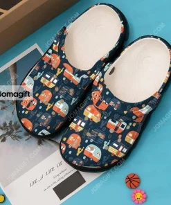 Custom Camping Tropical Forest Crocs Shoes
