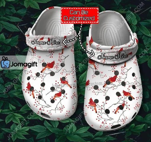 Custom Cardinalis Bird Pattern Cute Crocs Shoes