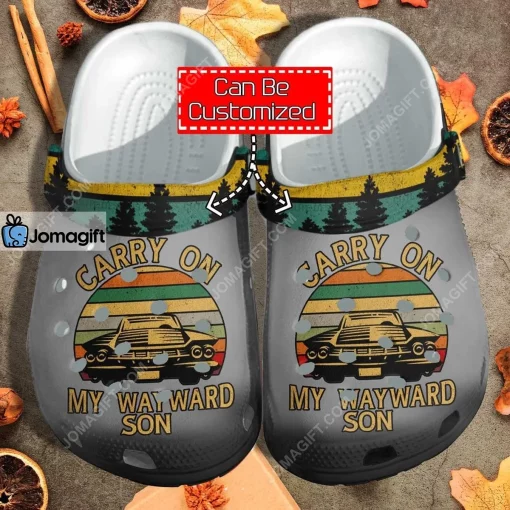 Custom Carry On My Wayward Son Crocs Clog Shoes