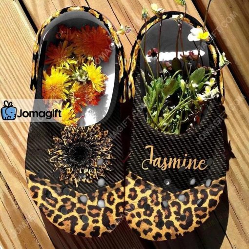 Custom Cheetah Sunflower Leopard Crocs Clog Shoes