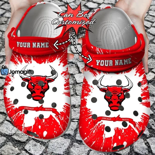 Custom Chicago Bulls Team Crocs Clog Shoes