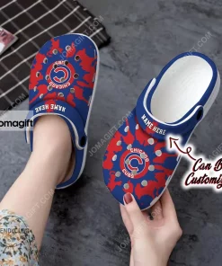 Custom Chicago Cubs Color Splash Crocs Clog Shoes 1